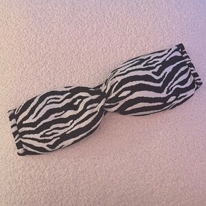 Zebra Print Women’s Bandeau Top